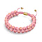 Sorbet à la fraise | Or 18 carats x Jade | Bracelet Vitalité